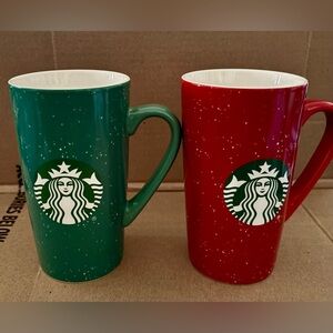 2 )16 oz.  Starbucks Mugs 6”
